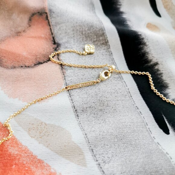 Kendra Scott - Elisa Enamel Framed - Gold Sunset Illusion Necklace - Picture 2 of 3